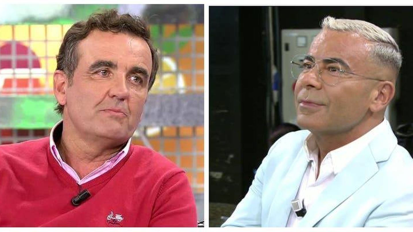 Antonio Montero y Jorge Javier, en 'Sálvame'. (Telecinco)