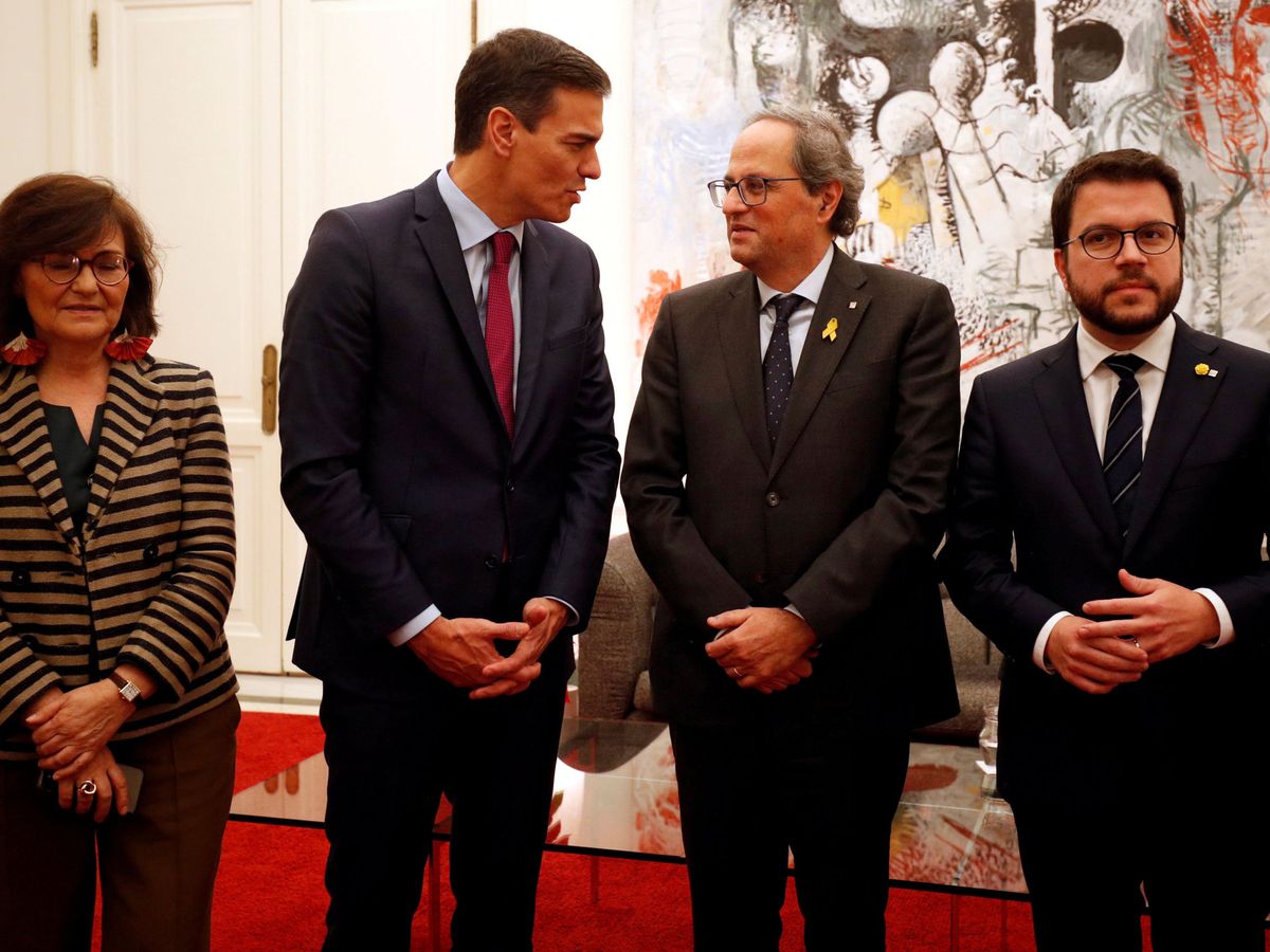 Foto: La reunión de Pedralbes de diciembre de 2018. (Reuters)
