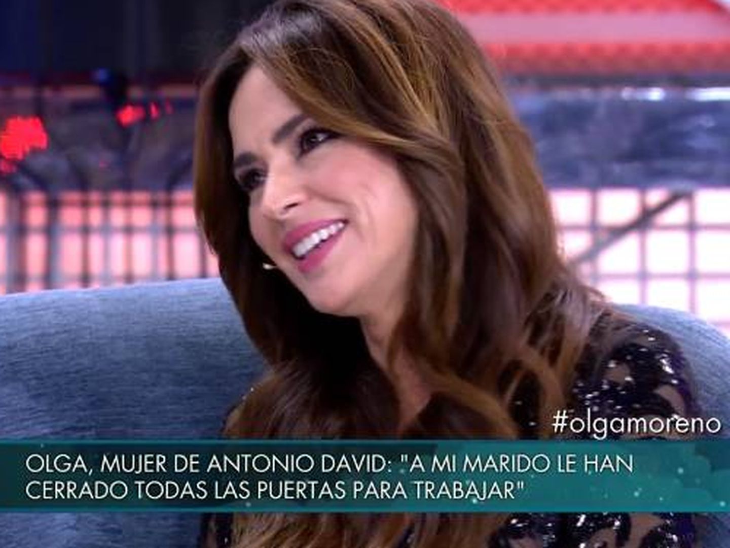  Olga Moreno en 'Sábado Deluxe'. (Telecinco)