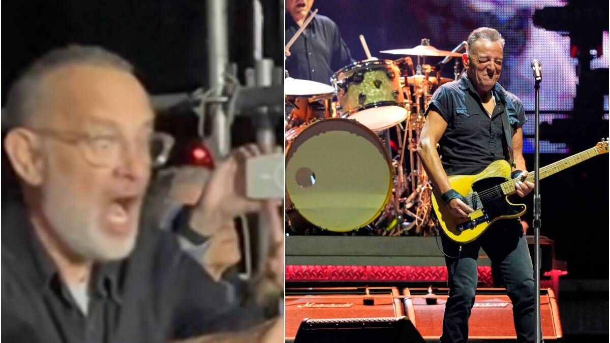 Así robó Tom Hanks el protagonismo a Bruce Springsteen en su segundo concierto en Barcelona