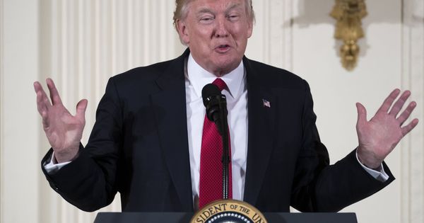Foto: Donald Trump, durante una rueda de prensa en la Casa Blanca. (EFE)
