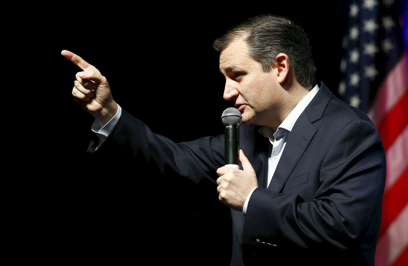 El senador Ted Cruz durante un mitin de campaña en Dallas (Reuters).