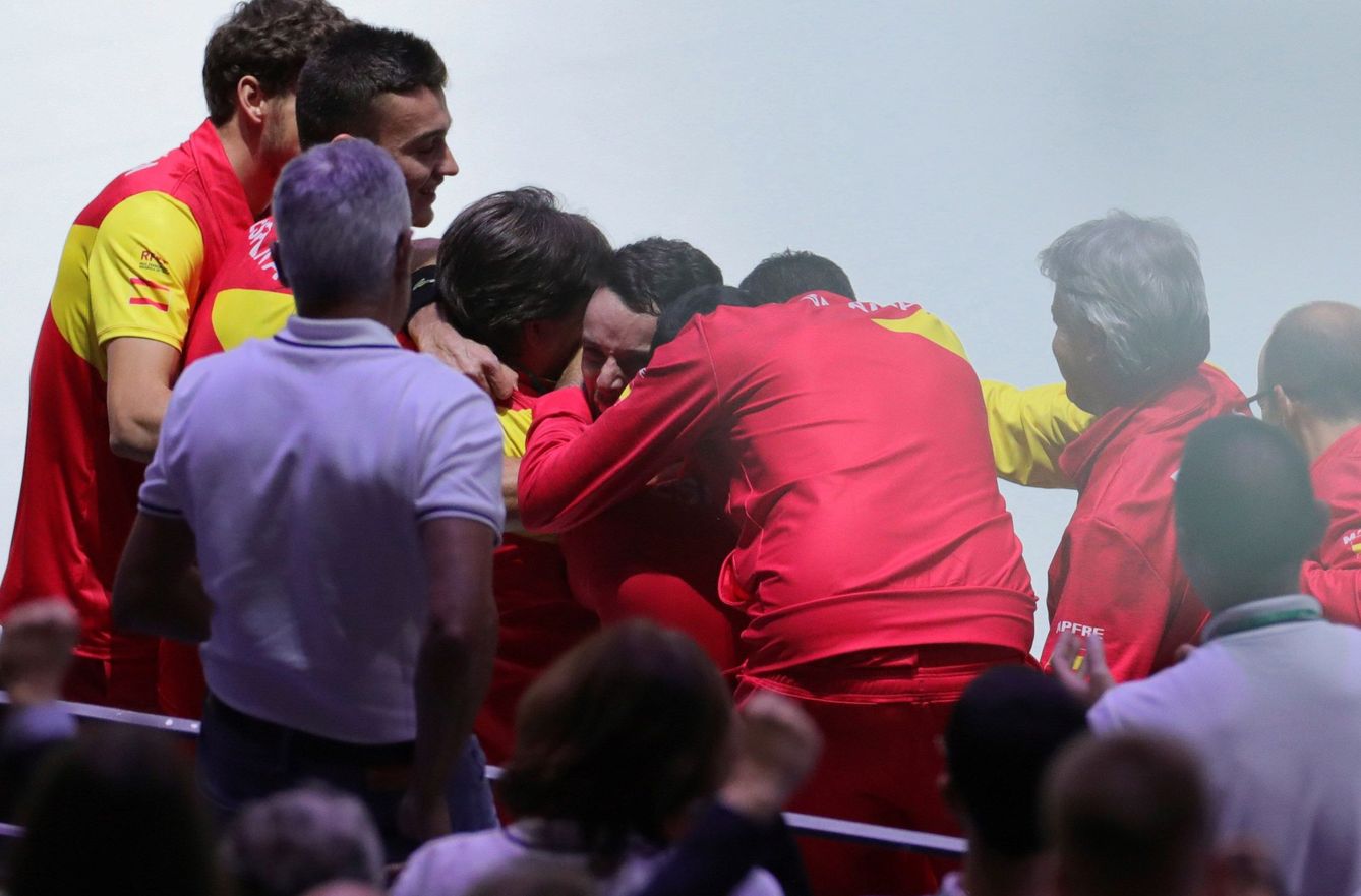 Roberto Bautista ganó el primer partido de la final de la Copa Davis entre España y Canadá. (EFE)
