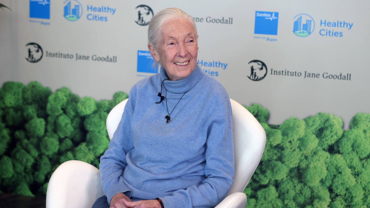 Jane Goodall durante el evento en Madrid.