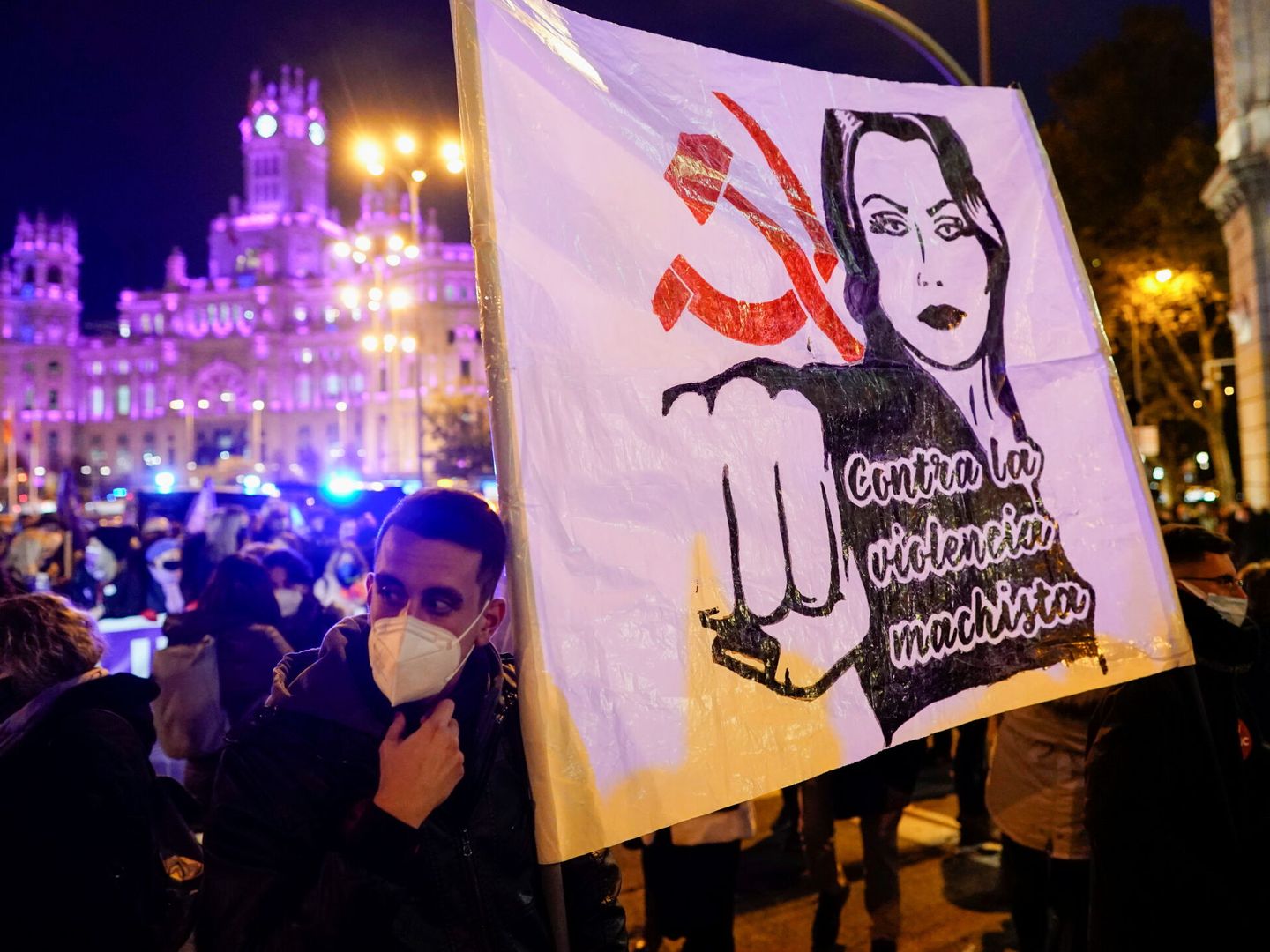 Protesta en Madrid por el Día Internacional para la eliminación de la Violencia contra la Mujer. (Juan Medina/Reuters)