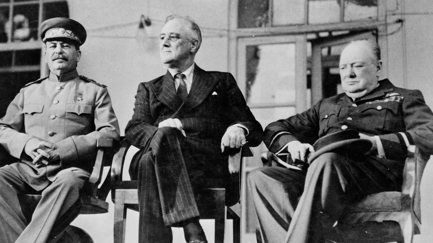 Stalin, Roosevelt y Churchill en 1943. (Cordon Press)
