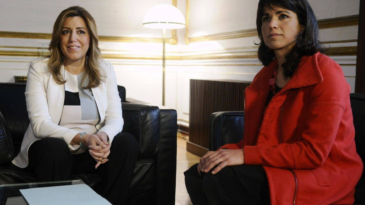 Teresa Rodríguez le dio portazo a Díaz en la primera ronda de contactos tras las pasadas elecciones. (EFE)