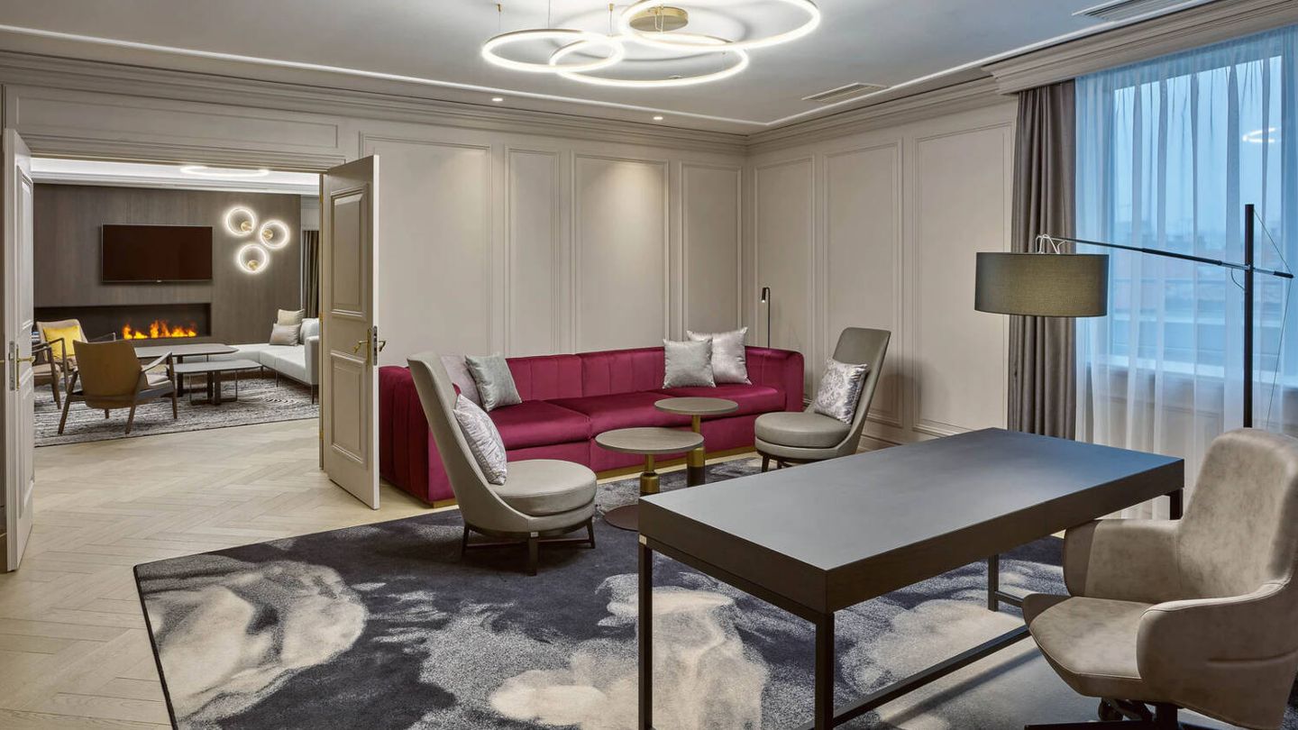 La suite presidencial del hotel Sheraton Zagreb. (Cortesía)