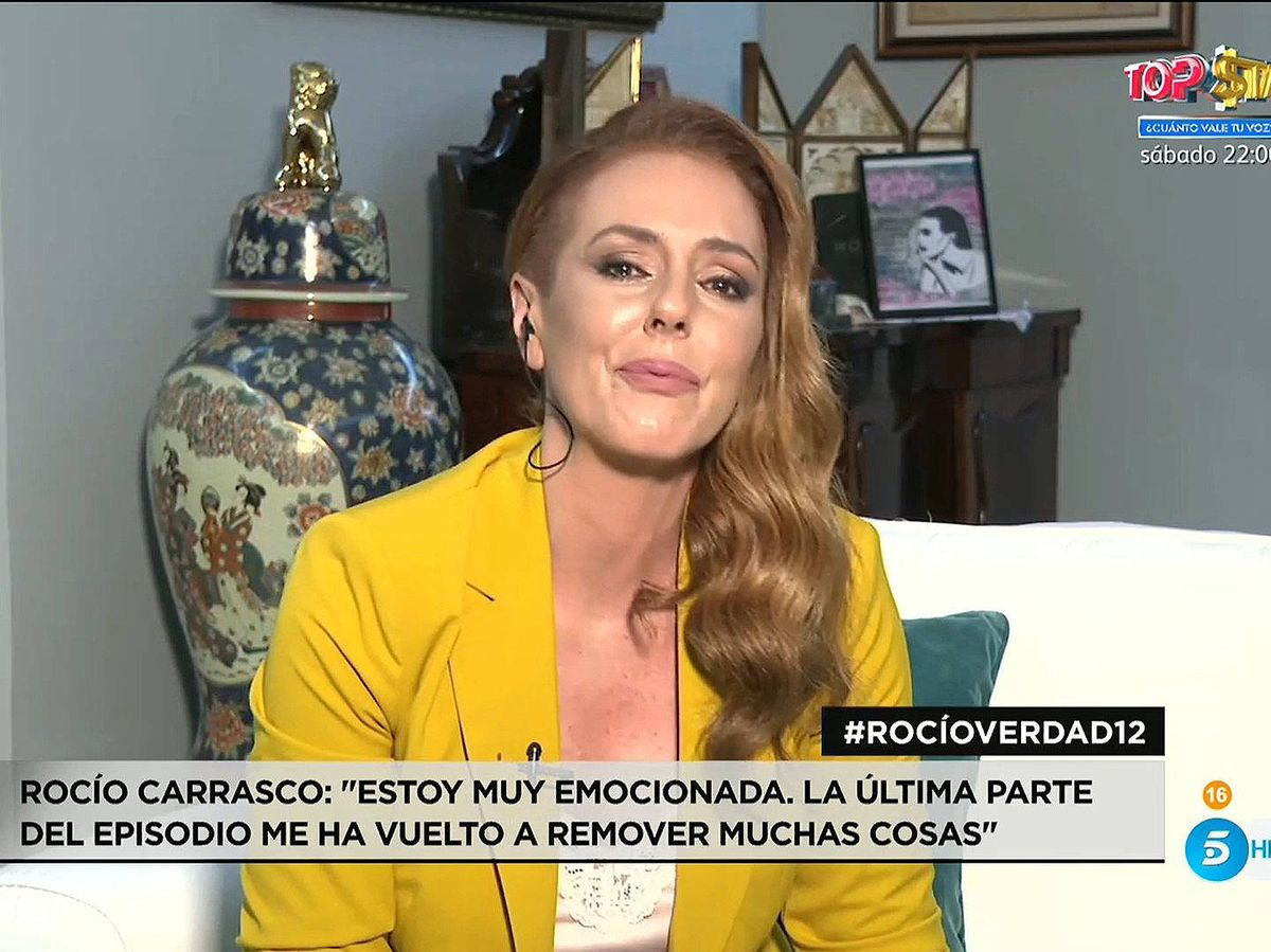 Foto: Rocío Carrasco, en 'Rocío, contar la verdad'. (Mediaset)