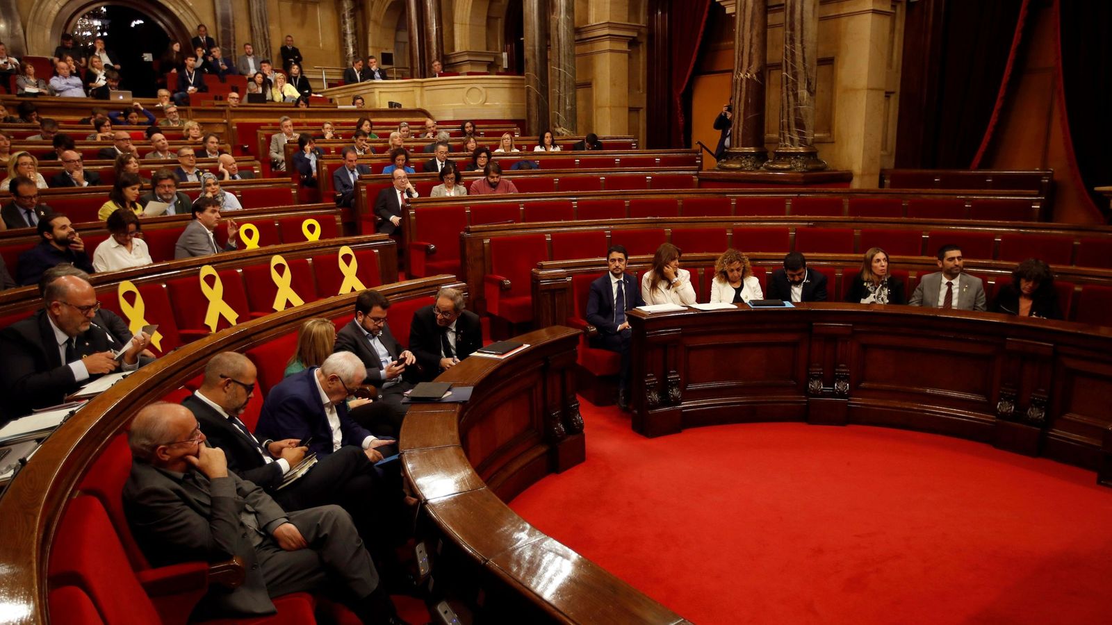 Foto: Imagen de archivo del un pleno del Parlament. (EFE) 