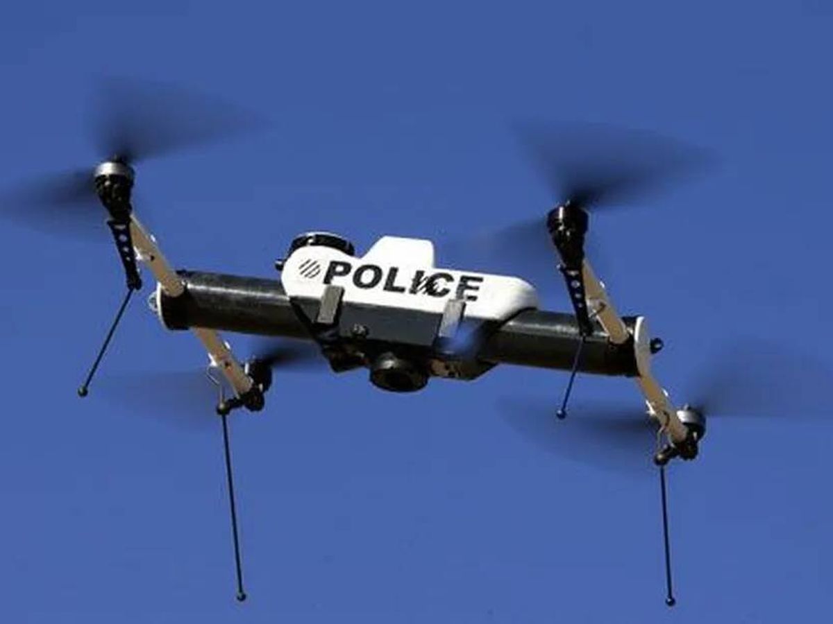 Foto: Dron de la policía francesa. (Página oficial de la policía francesa) 