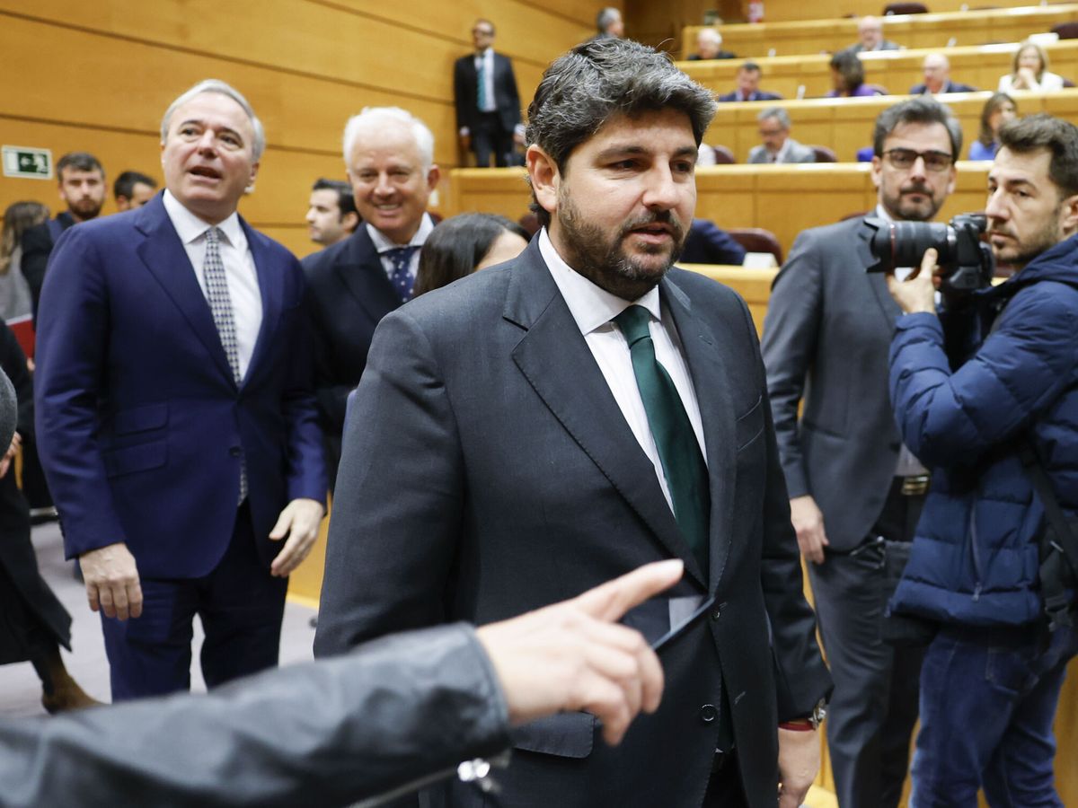 Foto: López Miras en el Senado. (EFE/Mariscal)