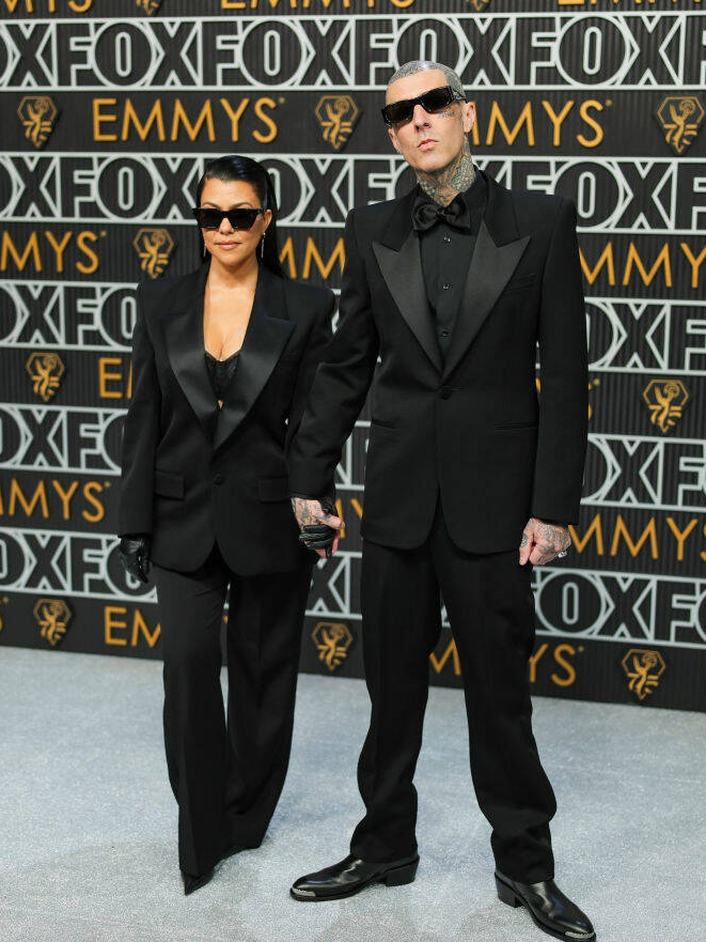 Kourtney Kardashian y Travis Barker. (Getty Images)