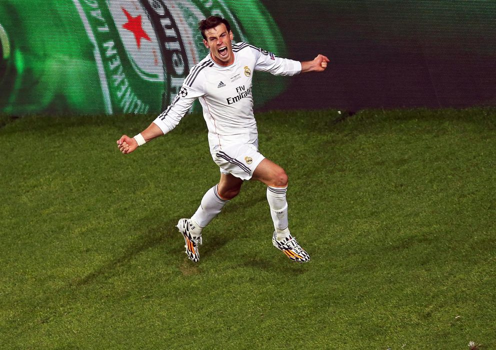 Foto: Gareth Bale se lanzó a la carrera para celebrar el 2-1 para el Real Madrid.