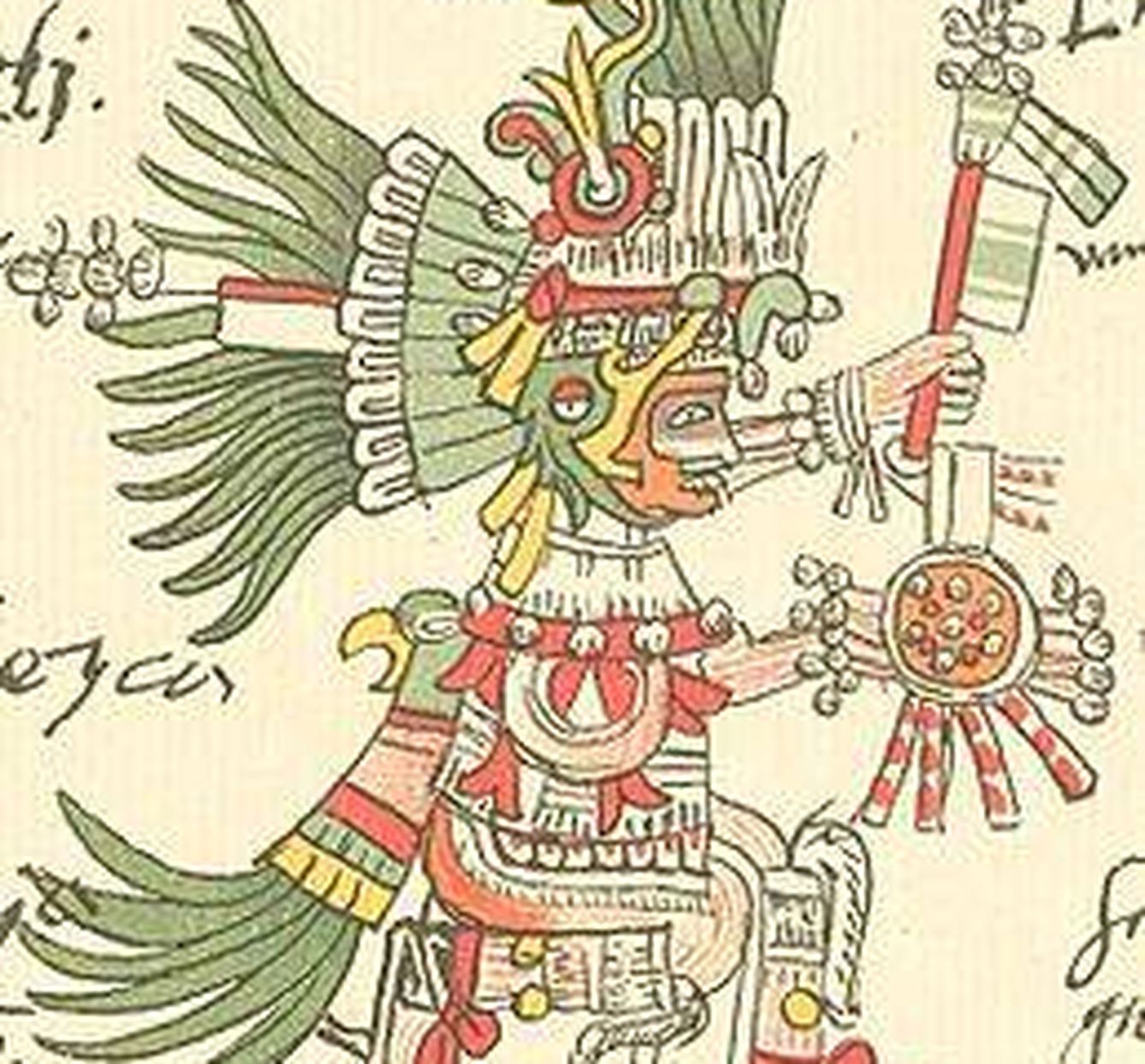 Huitzilopochtli, dios de la guerra.