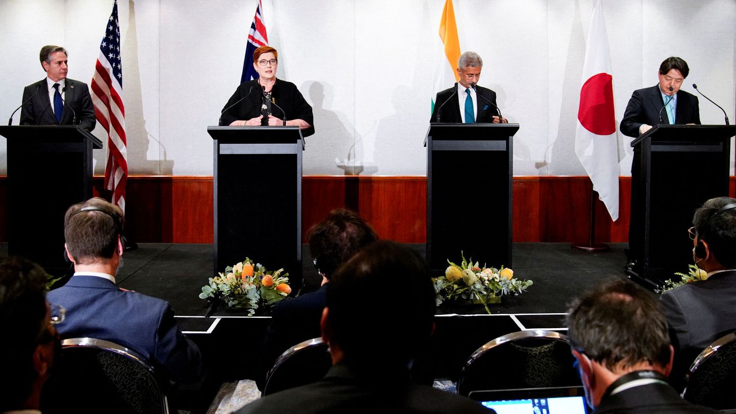 Los representantes de los cuatro países, en febrero en Australia. (Reuters/ Sandra Sanders)