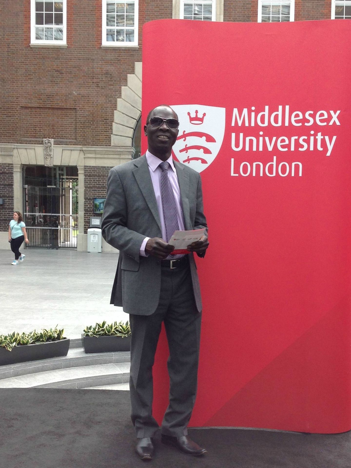 Sidibe Mousa en su universidad.