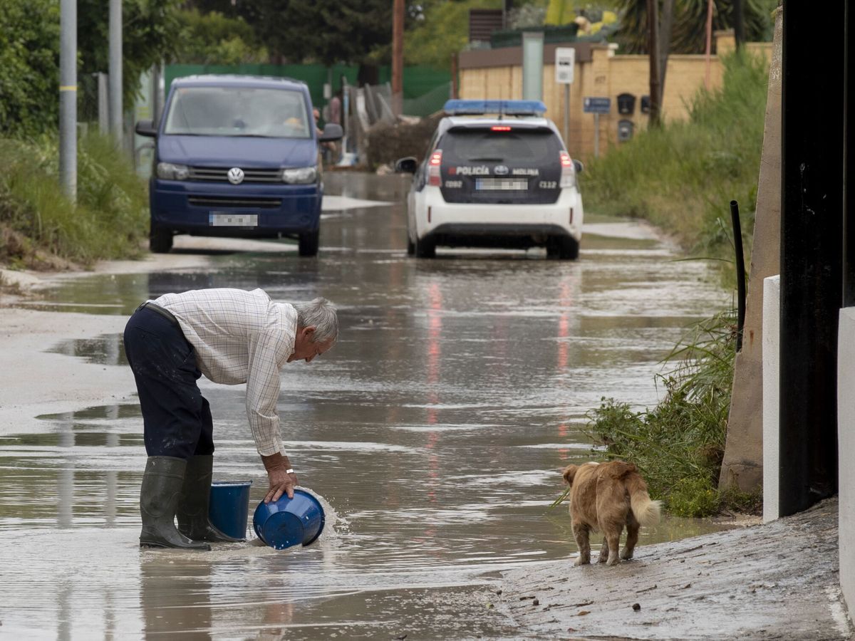 Foto: Las lluvias torrenciales provocan una quincena de rescates en Molina de Segura. (EFE/Marcial Guillén)