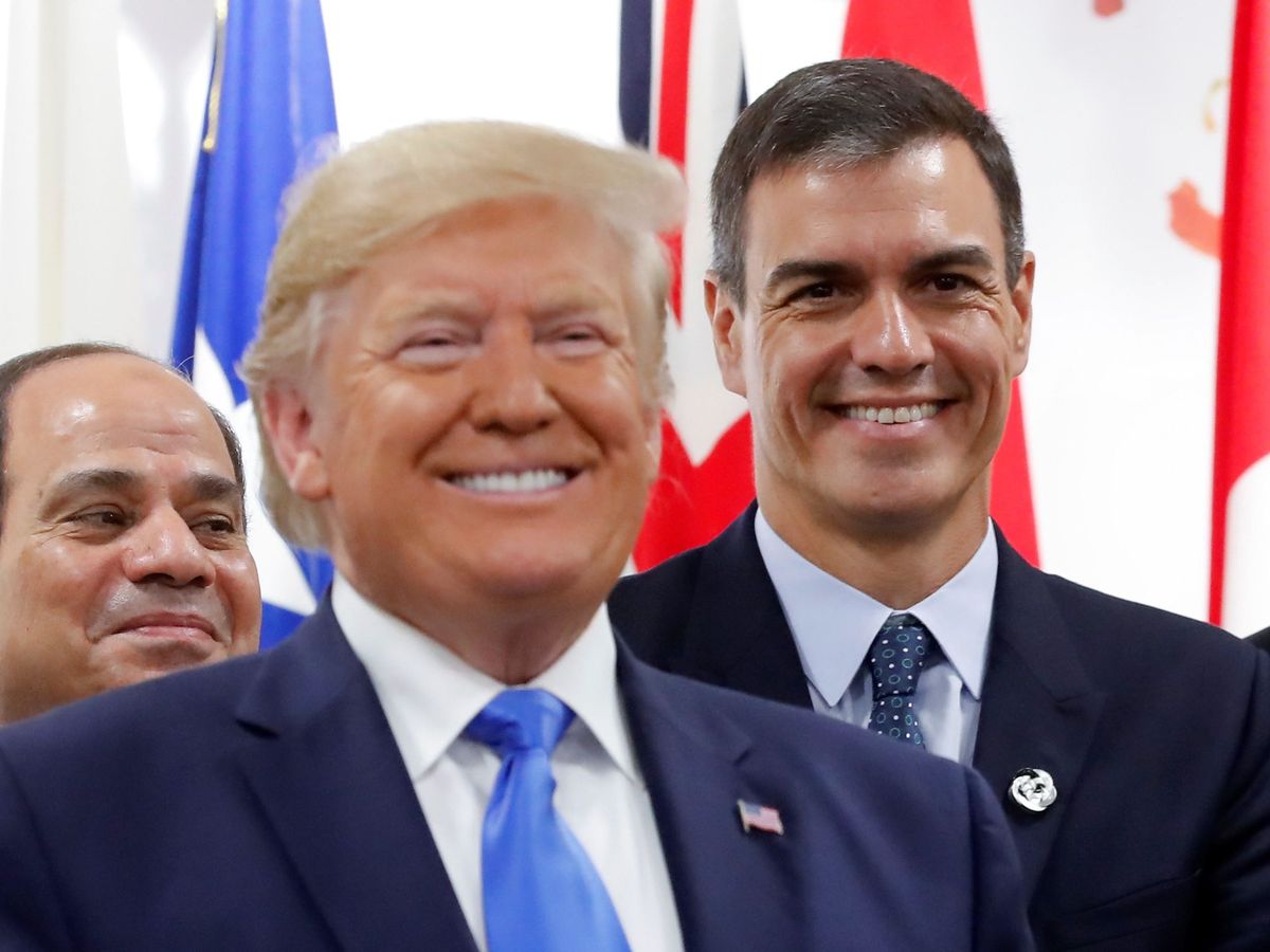 Foto: Donald Trump y Pedro Sánchez. (EFE)