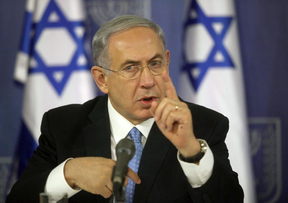 Foto: El primer ministro israelí, en su comparecencia. (Efe)