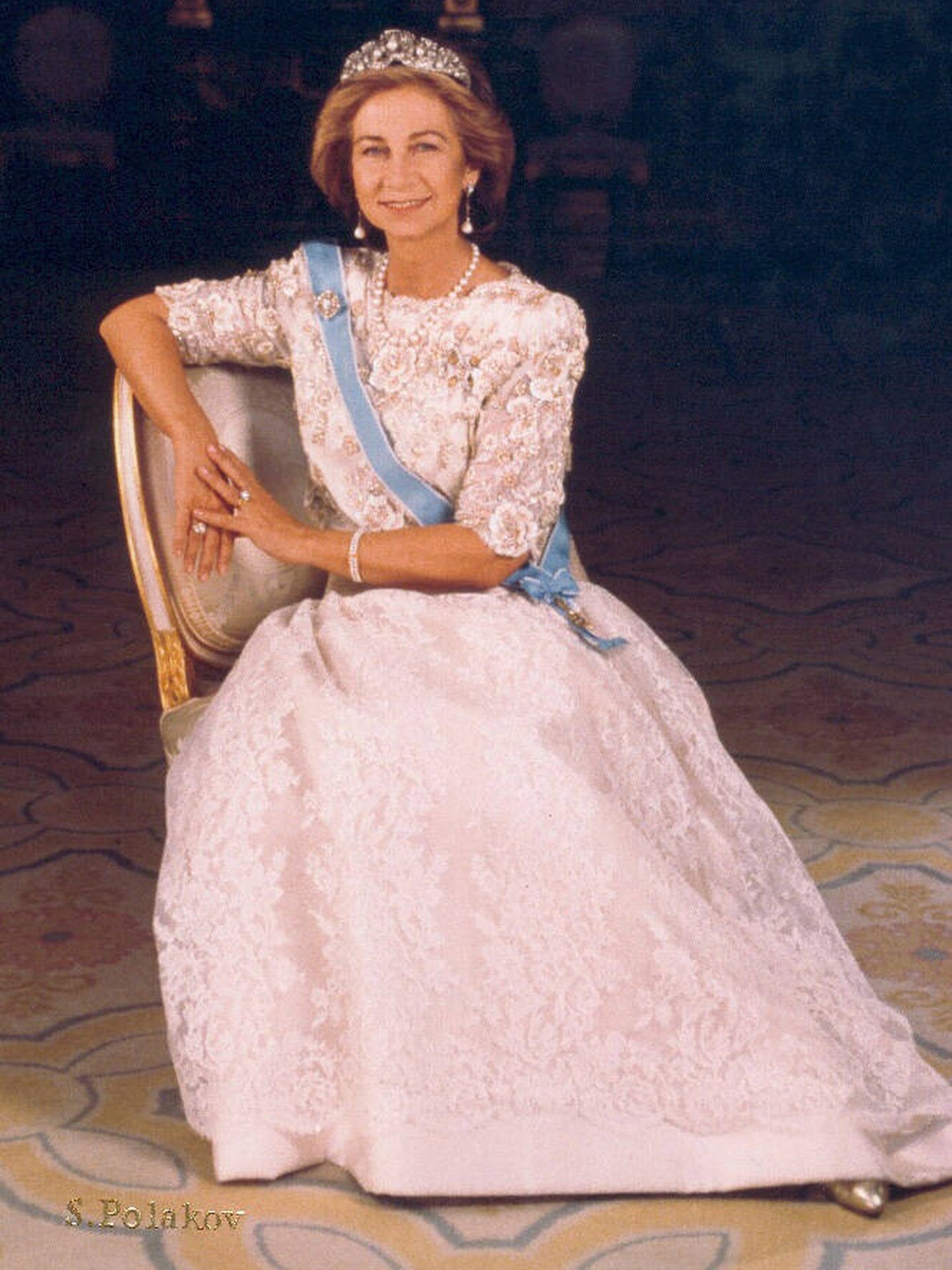 La reina Sofía, retratada por la emblemática fotógrafa. (Casa Real/Sylvia Polakov)
