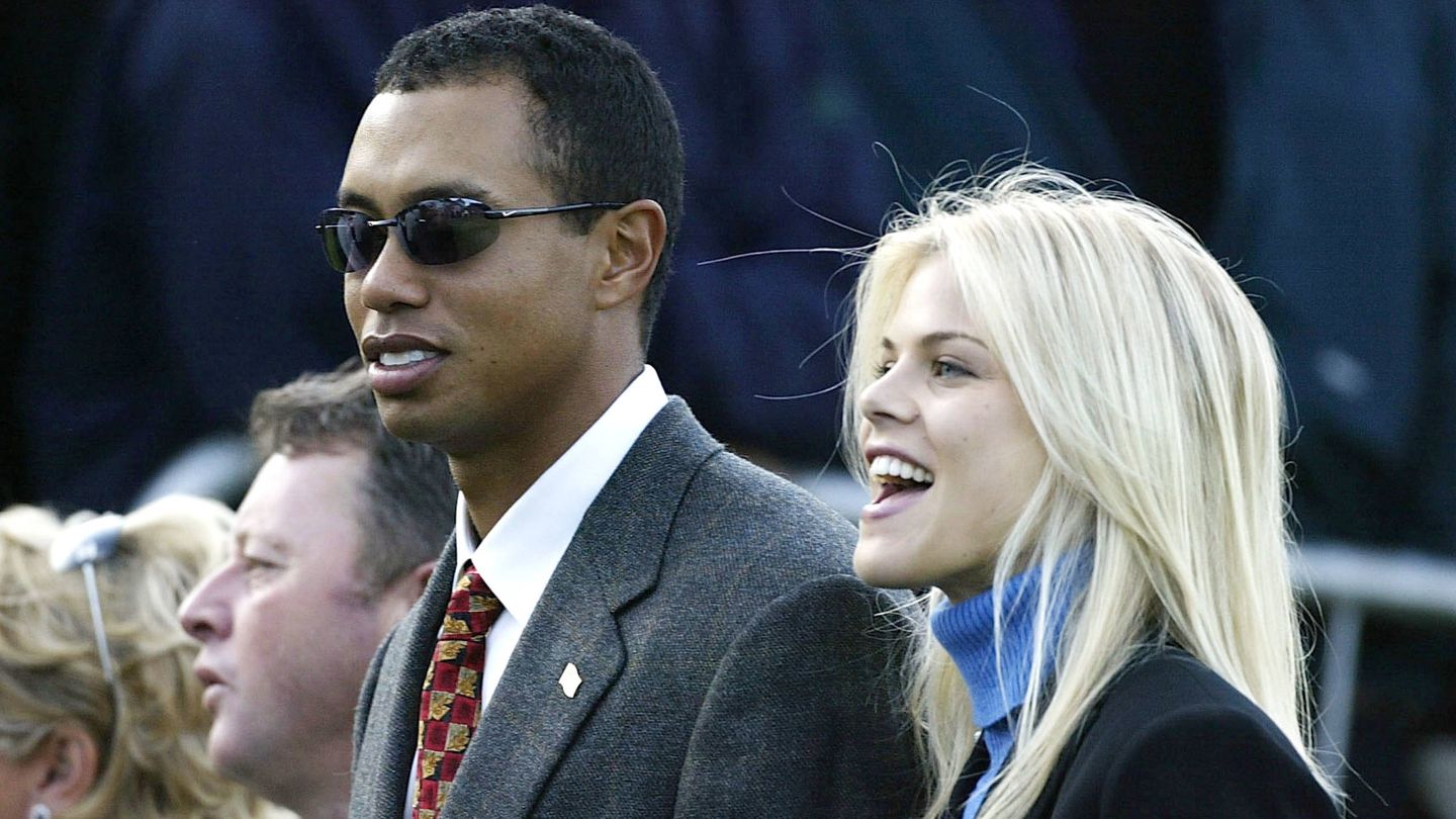  Tiger Woods y Elin Nordegren. (Getty)