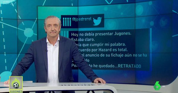 Foto: Josep Pedrerol en 'Jugones' este viernes 7 de junio. (Atresmedia Televisión)