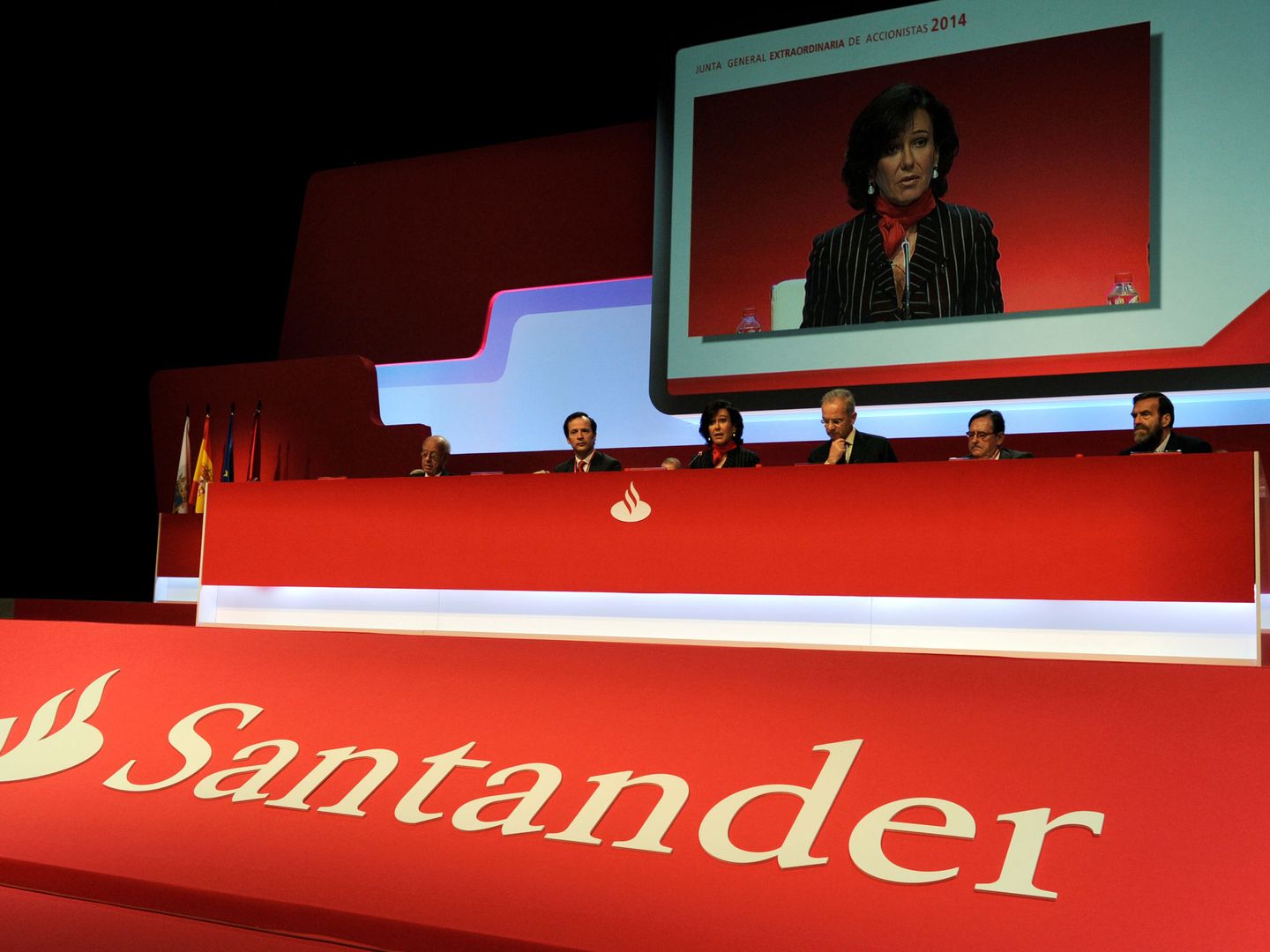 Reunión de la cúpula del Banco Santander. (Reuters)