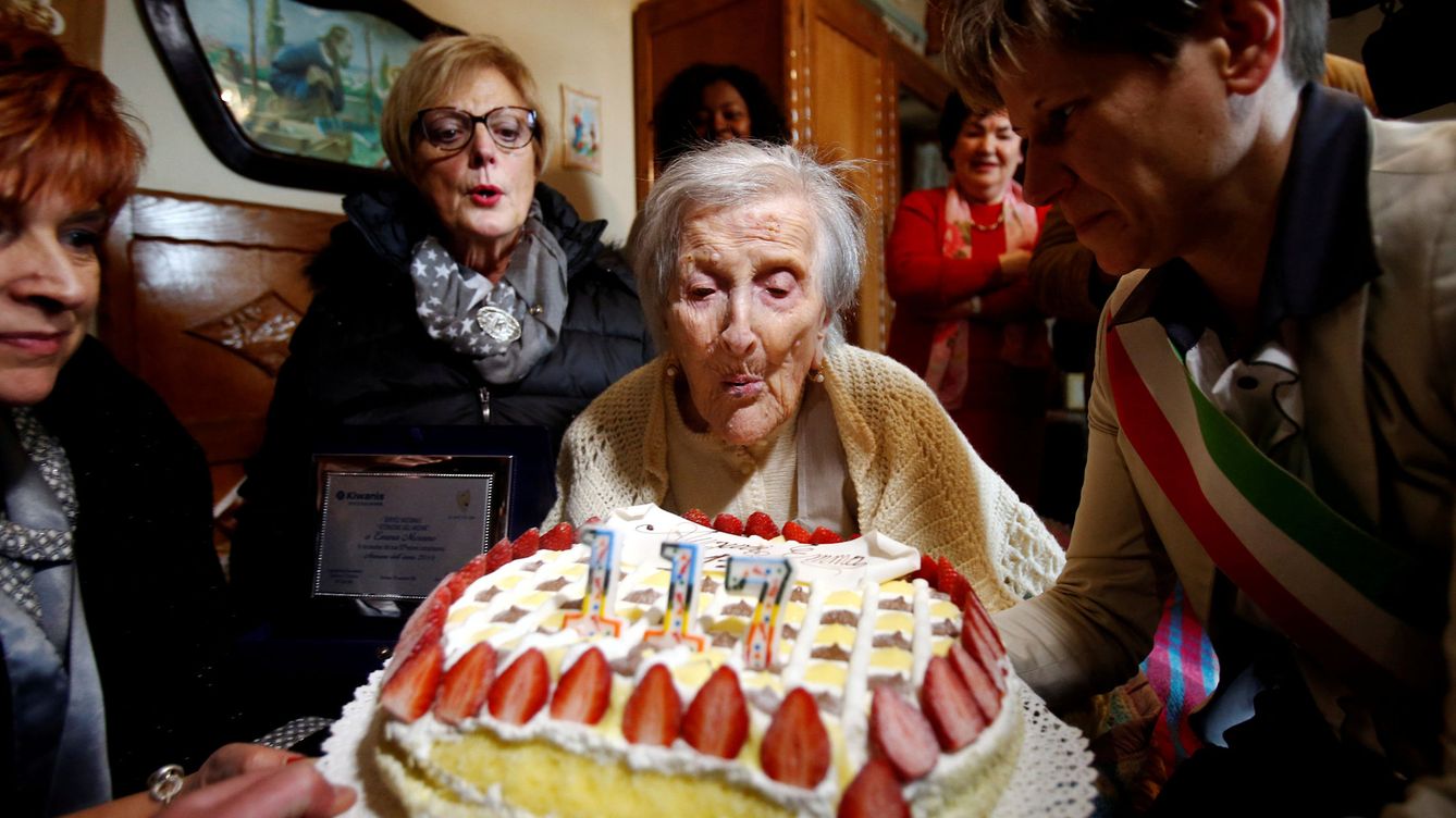 Foto: Emma Morano fue una supercentenaria italiana que sobrepasó los 117 años. (Reuters)