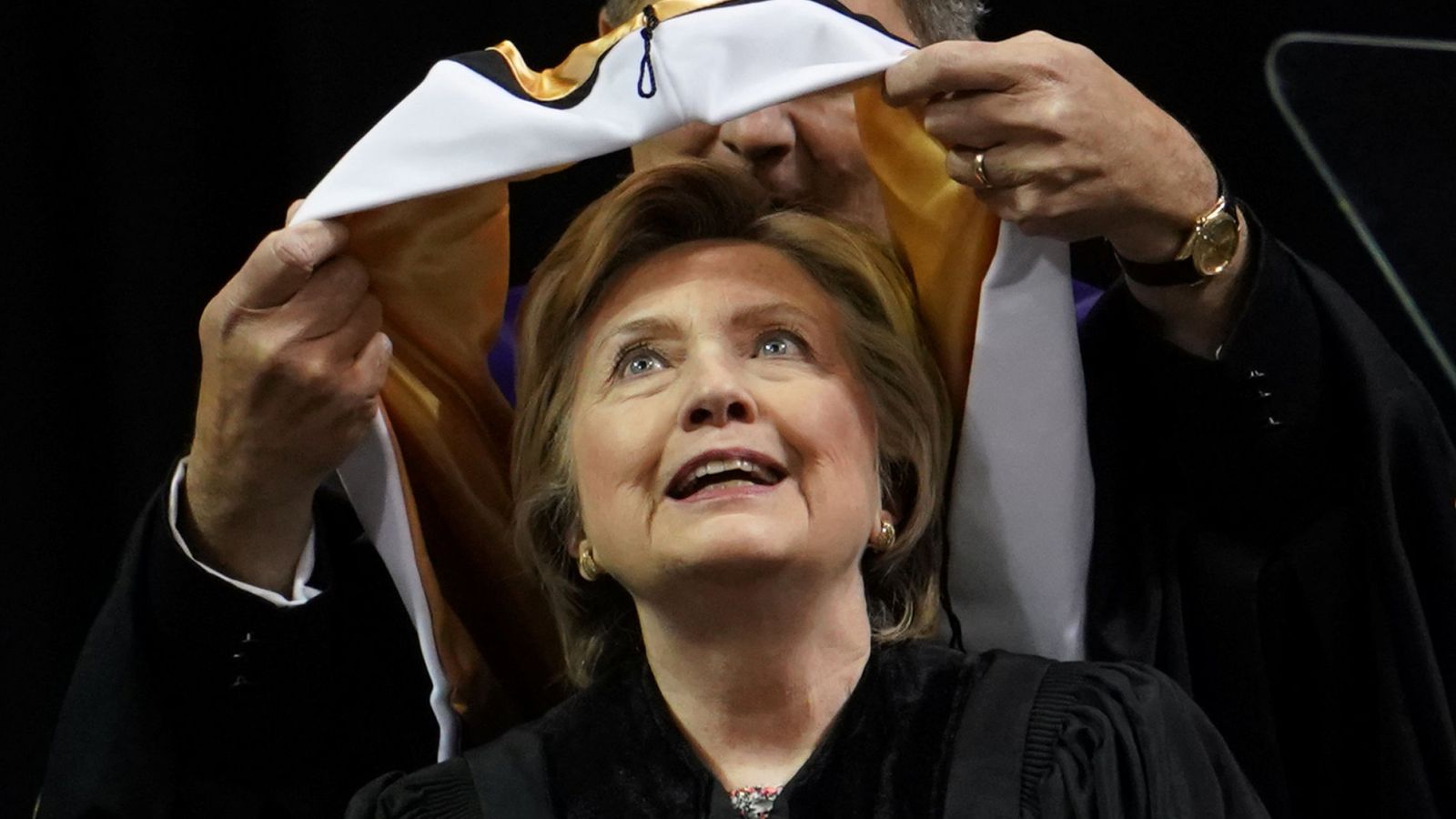 Foto: Hillary Clinton en un college de Brooklyn (Reuters)