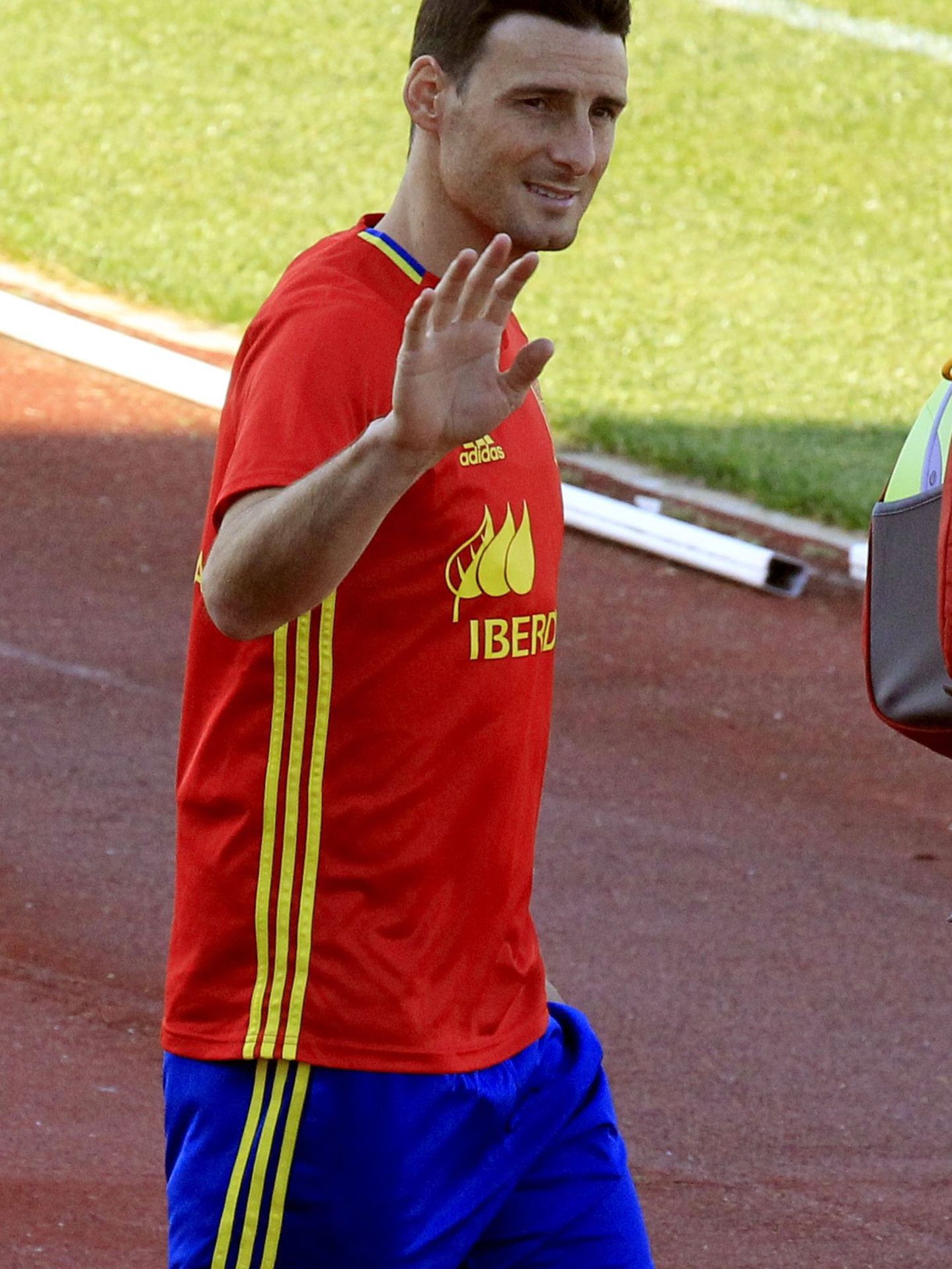 Aduriz ha jugado seis partidos con España y ha marcado un gol (Víctor Lerena/EFE).