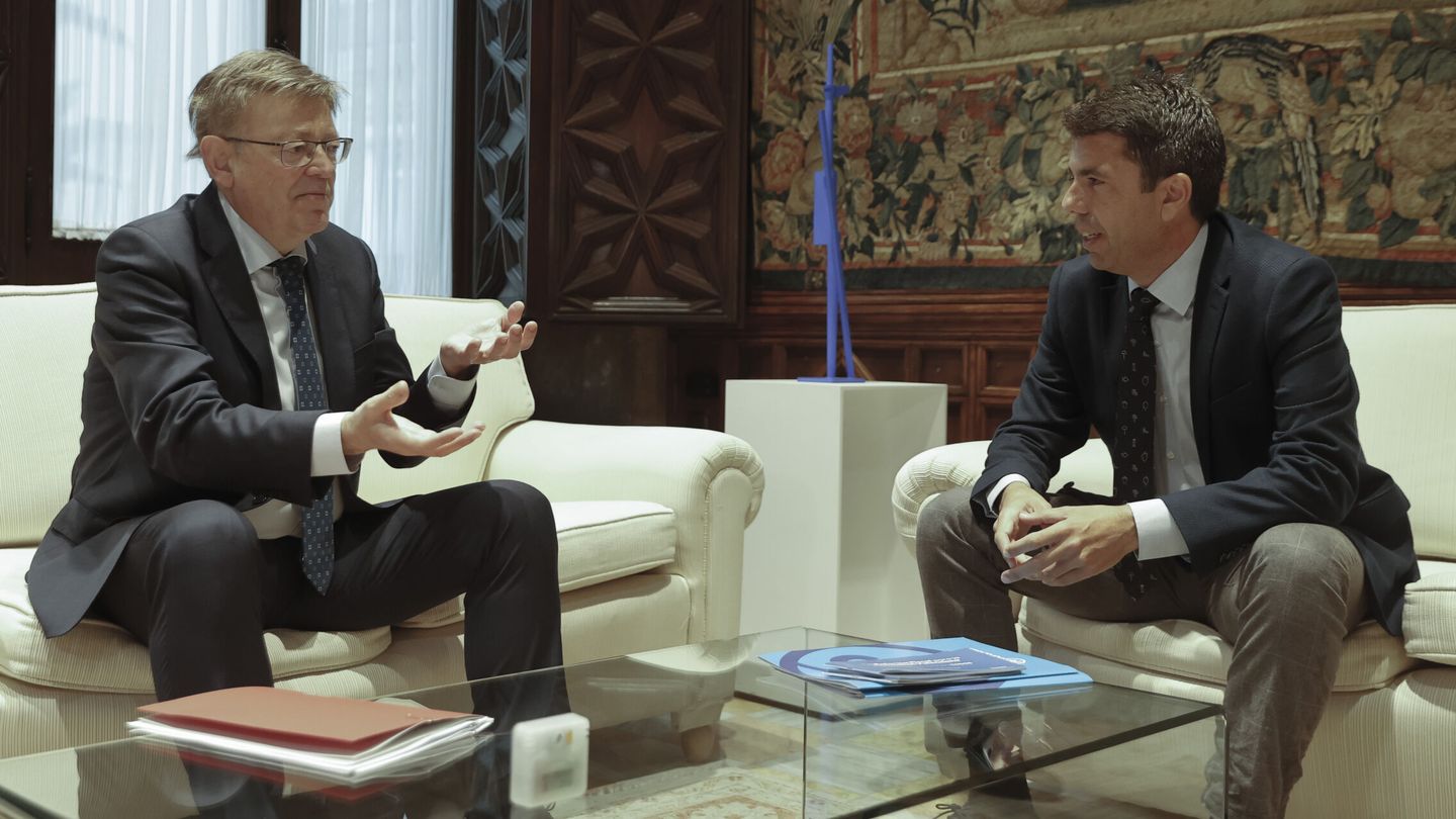 Ximo Puig y Carlos Mazón mantienen una reunión en la Generalitat. (EFE/Kai Forsterling)