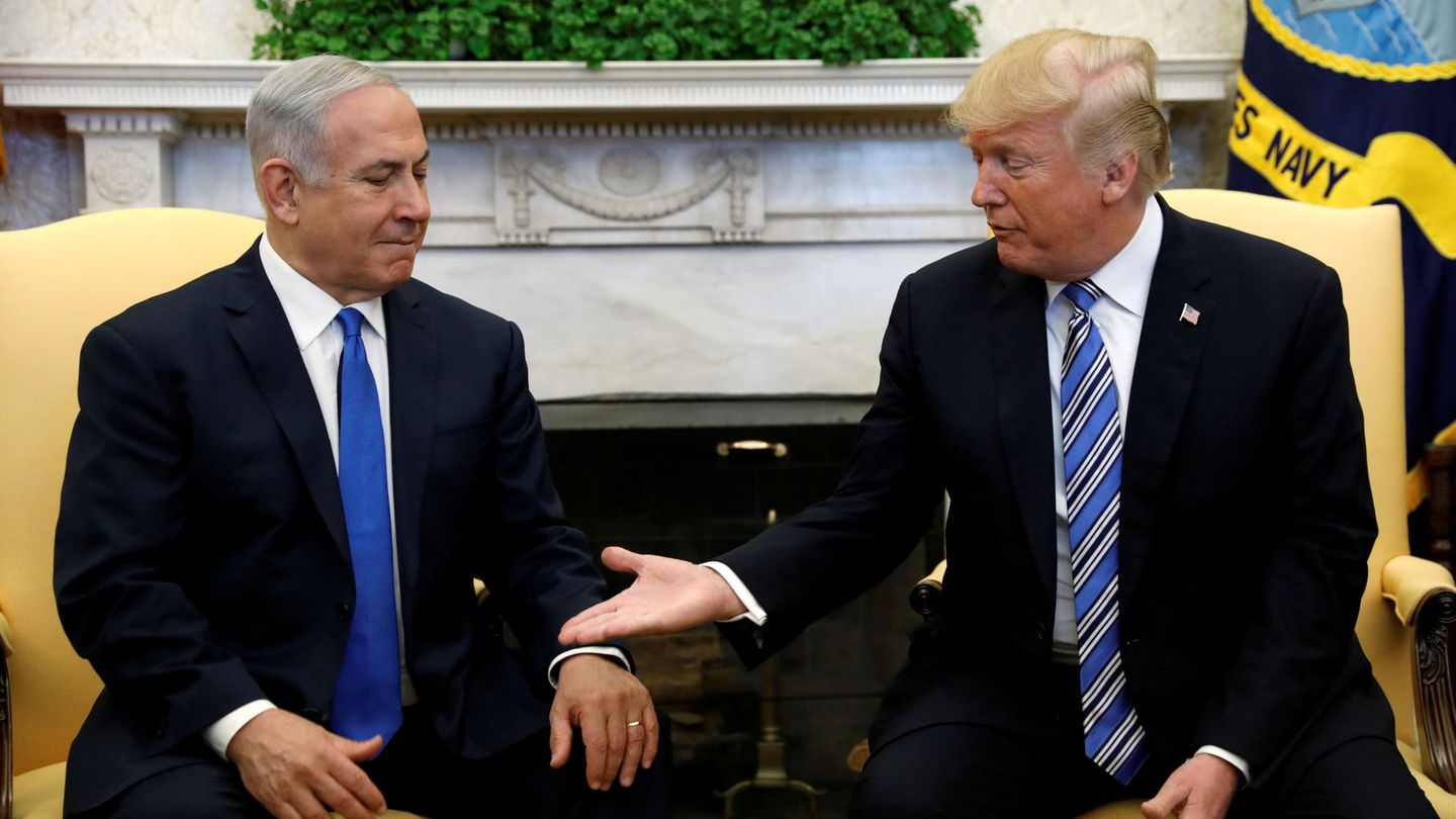 Netanyahu con Donald Trump en el Despacho Oval, el 5 de marzo de 2018. (Reuters)