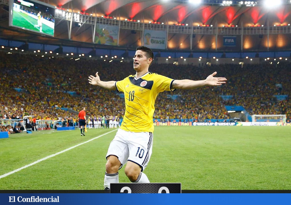 James Rodríguez se erige en figura mundial y su Colombia ya reta a Brasil