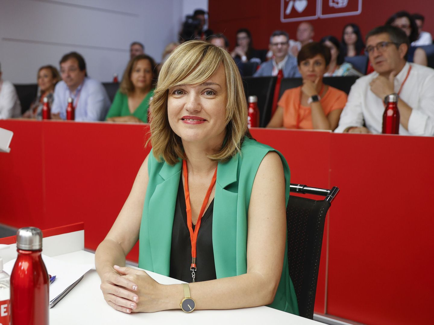 La ministra de Educación y nueva portavoz de la Ejecutiva, Pilar Alegría. (EFE/Mariscal)