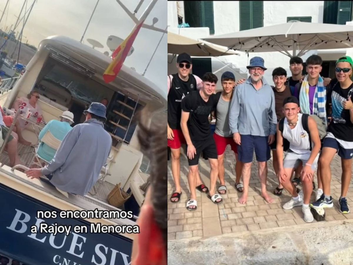 Foto: La estancia de Mariano Rajoy en Menorca ha dejado una simpática anécdota que ya tiene miles de visualizaciones en redes sociales. (Tiktok/@izanmurcia_)