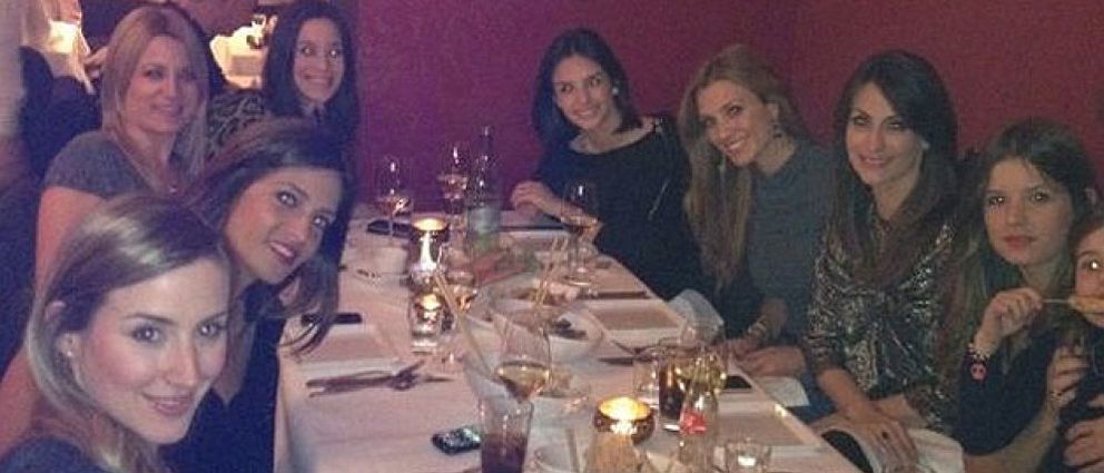 Foto: Las 'mujeres' del Real Madrid, juntas de cena en Munich