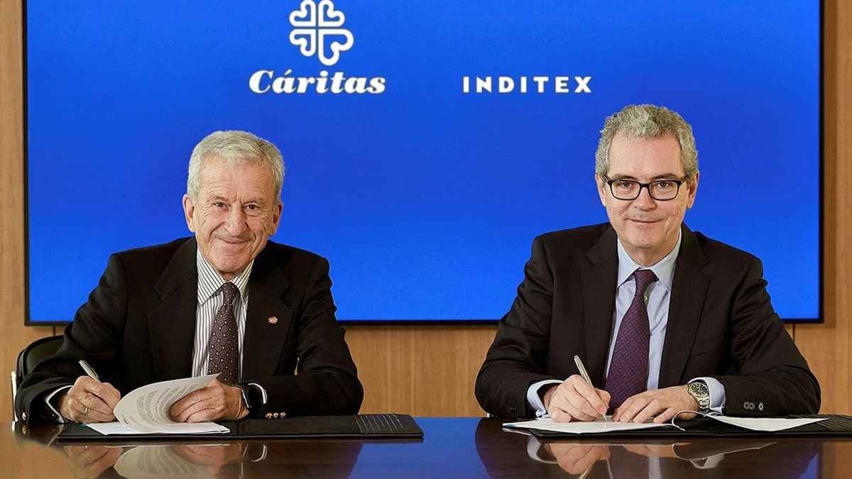 Inditex dona 8,5 millones de euros a Cáritas para programas de empleo