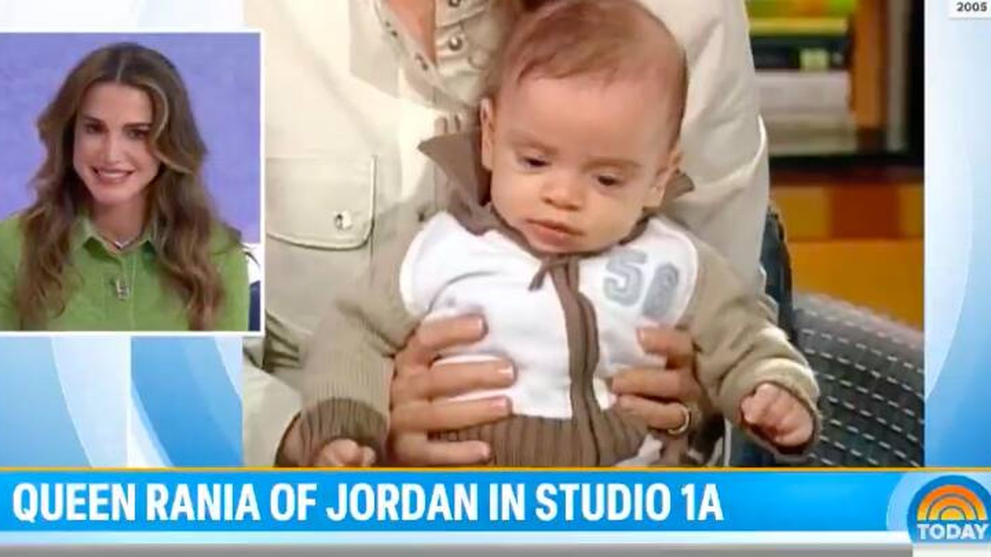 El día que Rania trajo a su hijo pequeño a 'Today'. (NBC)