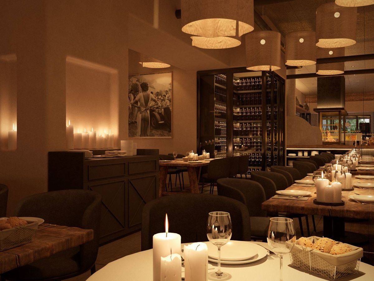 Foto: Diseño del interior del futuro restaurante de Mabel Capital. 