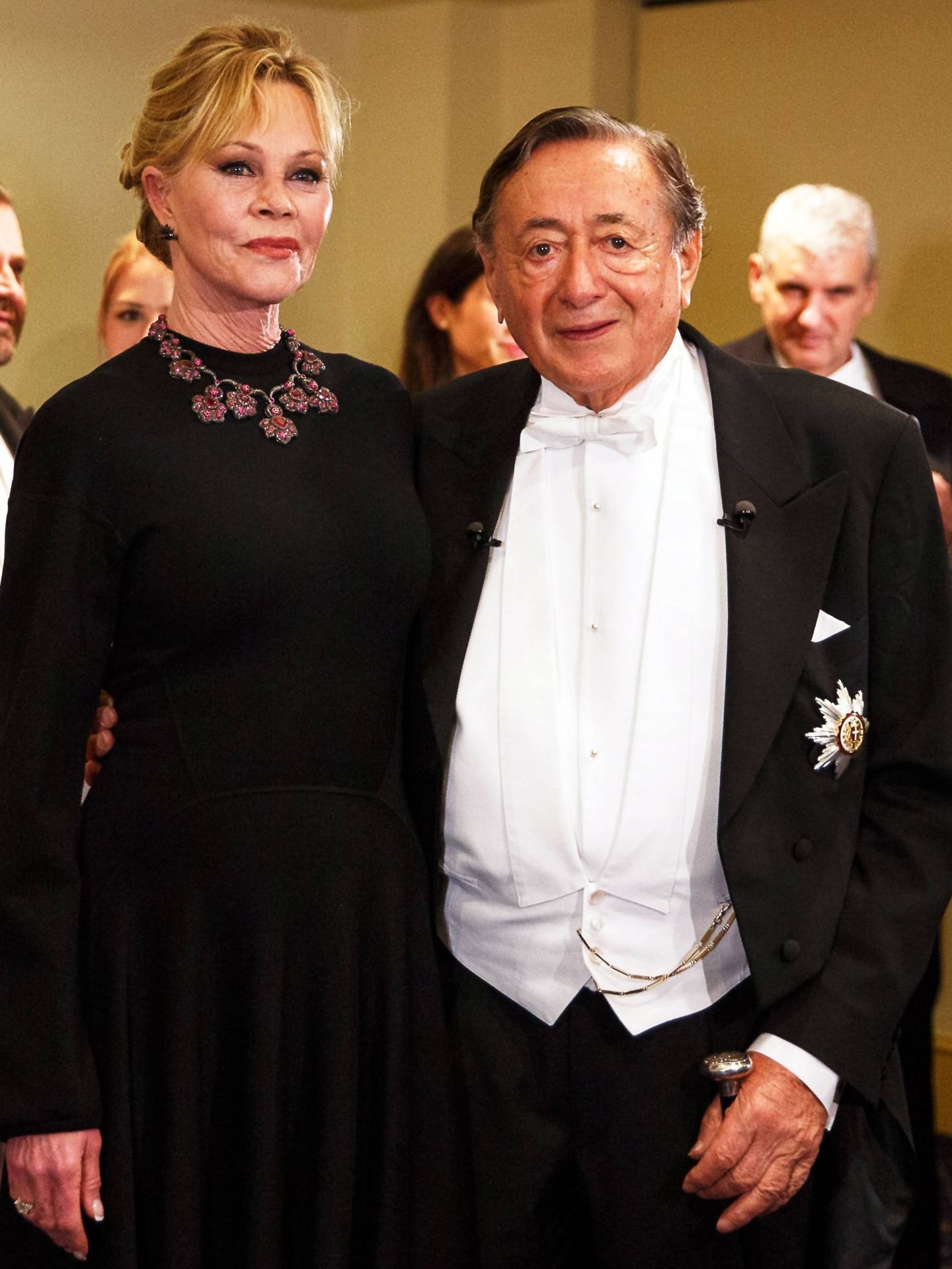 Melanie Griffith y Richard Lugner en la Ópera de Viena. (EFE)
