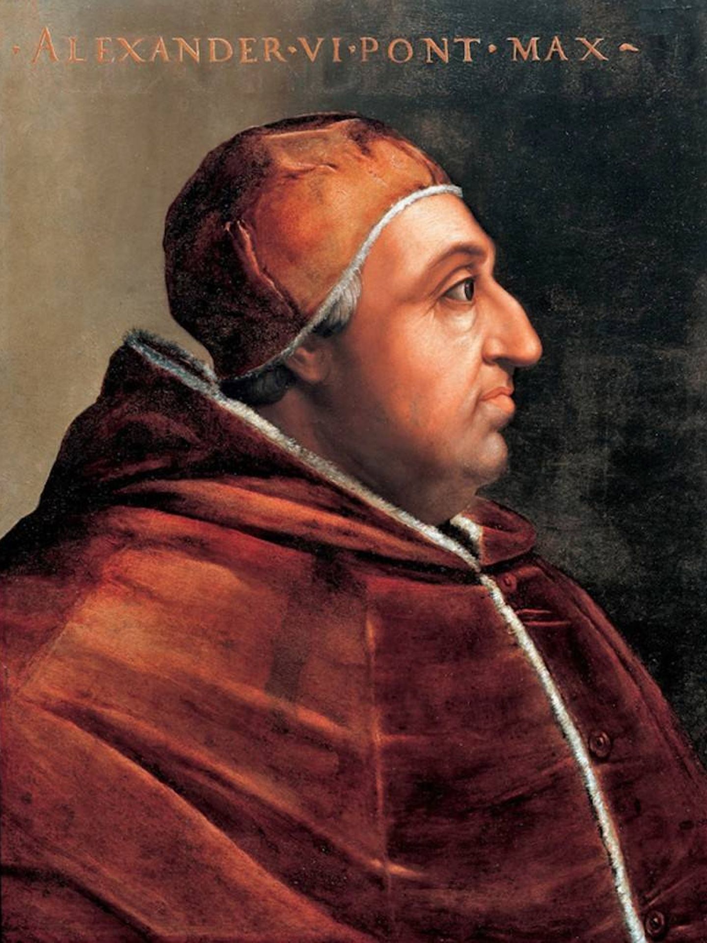 El Papa Alejandro VI, retratado por Cristofano dell'Altissimo.