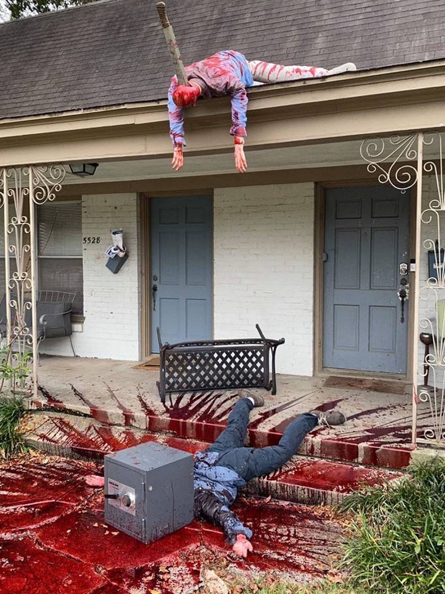 La casa sangrienta de Steven Nokak. Foto: Twitter