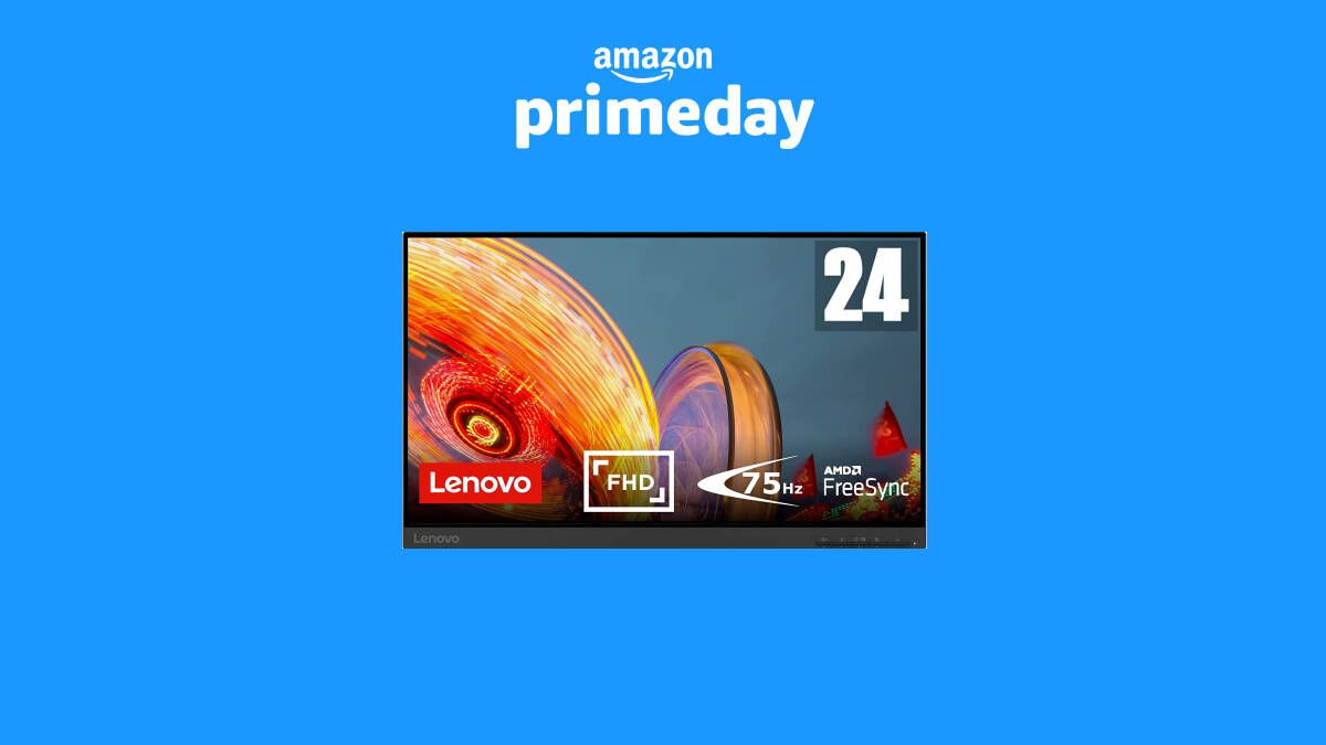 ¡Atención gamers! El monitor Lenovo D24-20 ha sido rebajado en Amazon Prime Day a un precio increíble