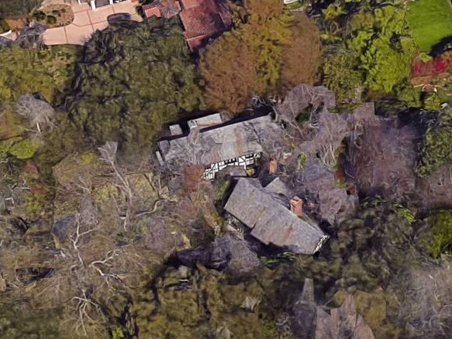  Vista aérea de la mansión. (Google Maps)