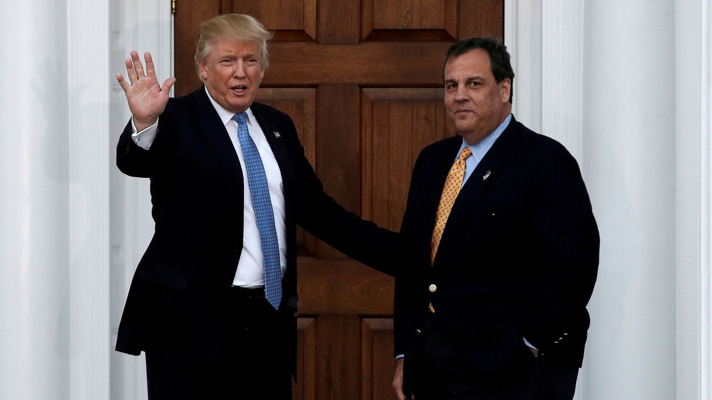 Trump con el Gobernador de Nueva Jersey, Chris Christie (Reuters)