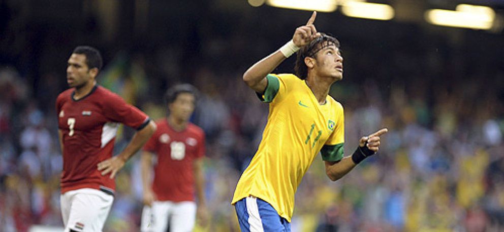 Foto: Brasil vence a Egipto con más apuros de los previstos en su debut