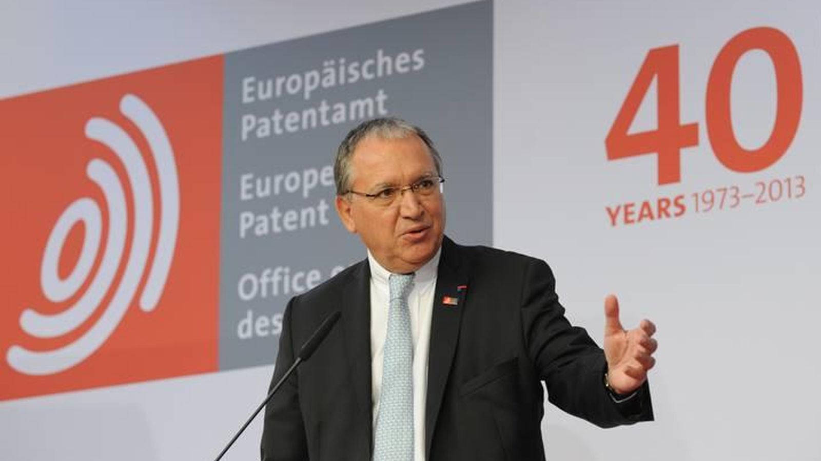 Foto: Benoît Battistelli, presidente de la Oficina Europea de Patentes. (EFE)