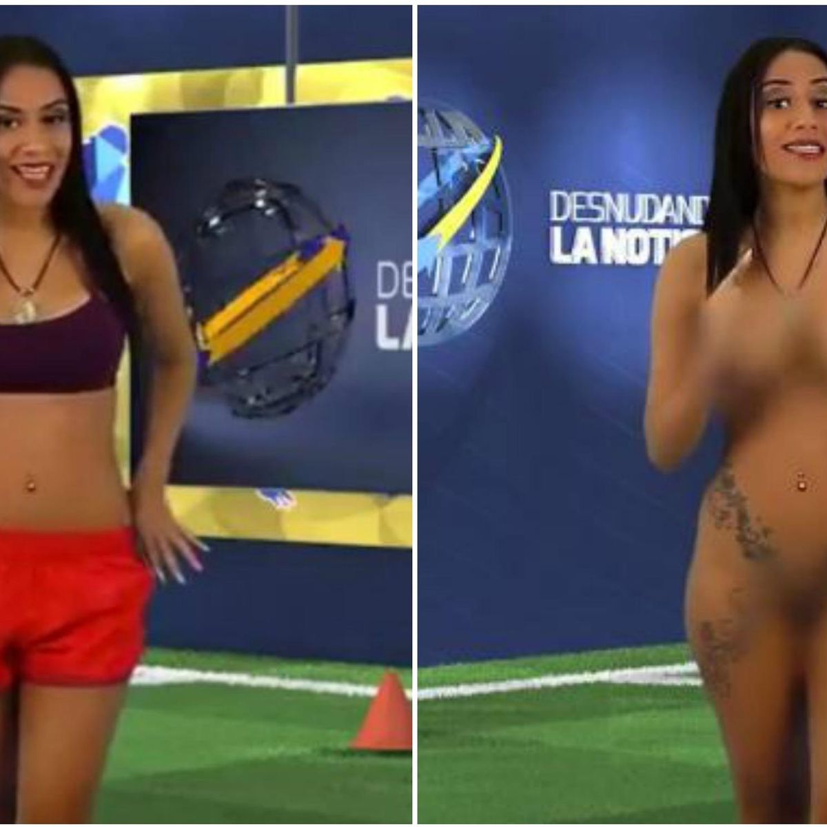 YouTube - La presentadora venezolana Yuvi Pallares vuelve a desnudarse en  directo