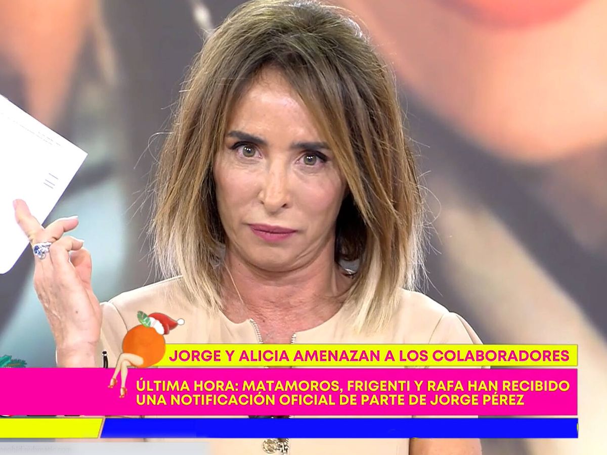 Foto: La presentadora María Patiño. (Mediaset)